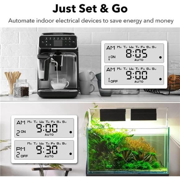 Heavy Duty Digital Programmable Timer, FD60 U6, 115V, 60Hz, Dual Outlet (2 Pack) - Picture 6 of 6